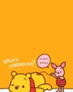 cute kawaii winnie pooh piglet what's happening
