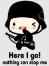 cute kawaii soldier pig