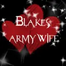 blake's army wife red glitter heart