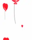 cute kawaii heart balloon