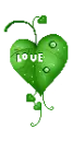 cute kawaii green love tree leaf