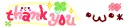 cute kawaii thank you