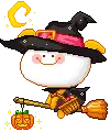 cute kawaii halloween witch