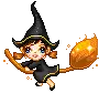 cute kawaii halloween witch