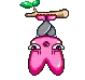 cute kawaii pink bat halloween