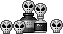 cute kawaii halloween skull