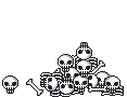 cute kawaii halloween skull