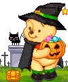 cute kawaii halloween winnie pooh