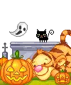 cute kawaii halloween tiger