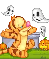 cute kawaii halloween tiger