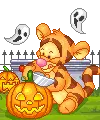 cute kawaii halloween tiger