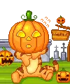 cute kawaii halloween tiger