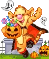 cute kawaii halloween tiger