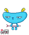 cute angry monster