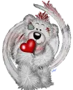 creddy bear with heart 