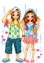 Couple in the rain