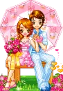 Umbrella couple