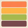 retro melon tile