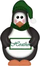 Penguin with Sign with Name
