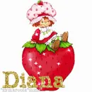 diana first name strawberry cake