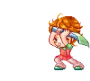 cute kawaii sword boy