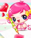 cute kawaii pinkie love letter