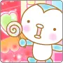 cute kawaii lollipop penguin
