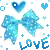 blue bow