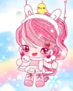 cute kawaii pinkie girl