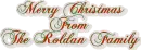 Merry Christmas From The Roldan Family