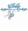 Hello - Doll dangler