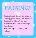 Be Patient!