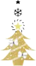 gold Christmas tree