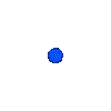 Exploding blue firework