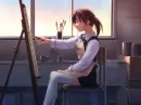 girl painting