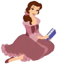 Belle with Book