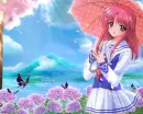Redhair_with umbrella