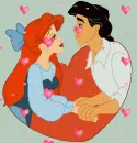 Princess Ariel and Prince Eric