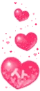 pink hearts