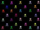 Colerful skulls