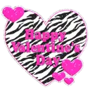 zebra heart - Happy Valentine's Day