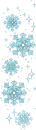 blue snowflakes