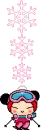 pink snowklakes