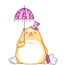 purple umbrella