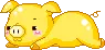 yellow pig