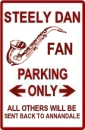 Dan fan parking sign