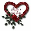 Red Heart Wreath