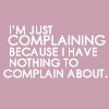 complaining