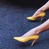 yellow shoes