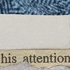 his attention